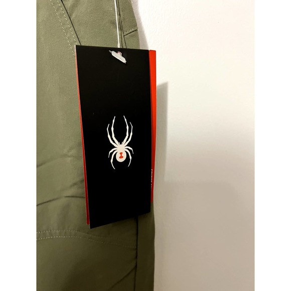 NWT Spyder Women's Green Activewear Convertible Pants Zip off Shorts Size Large - Picture 6 of 11